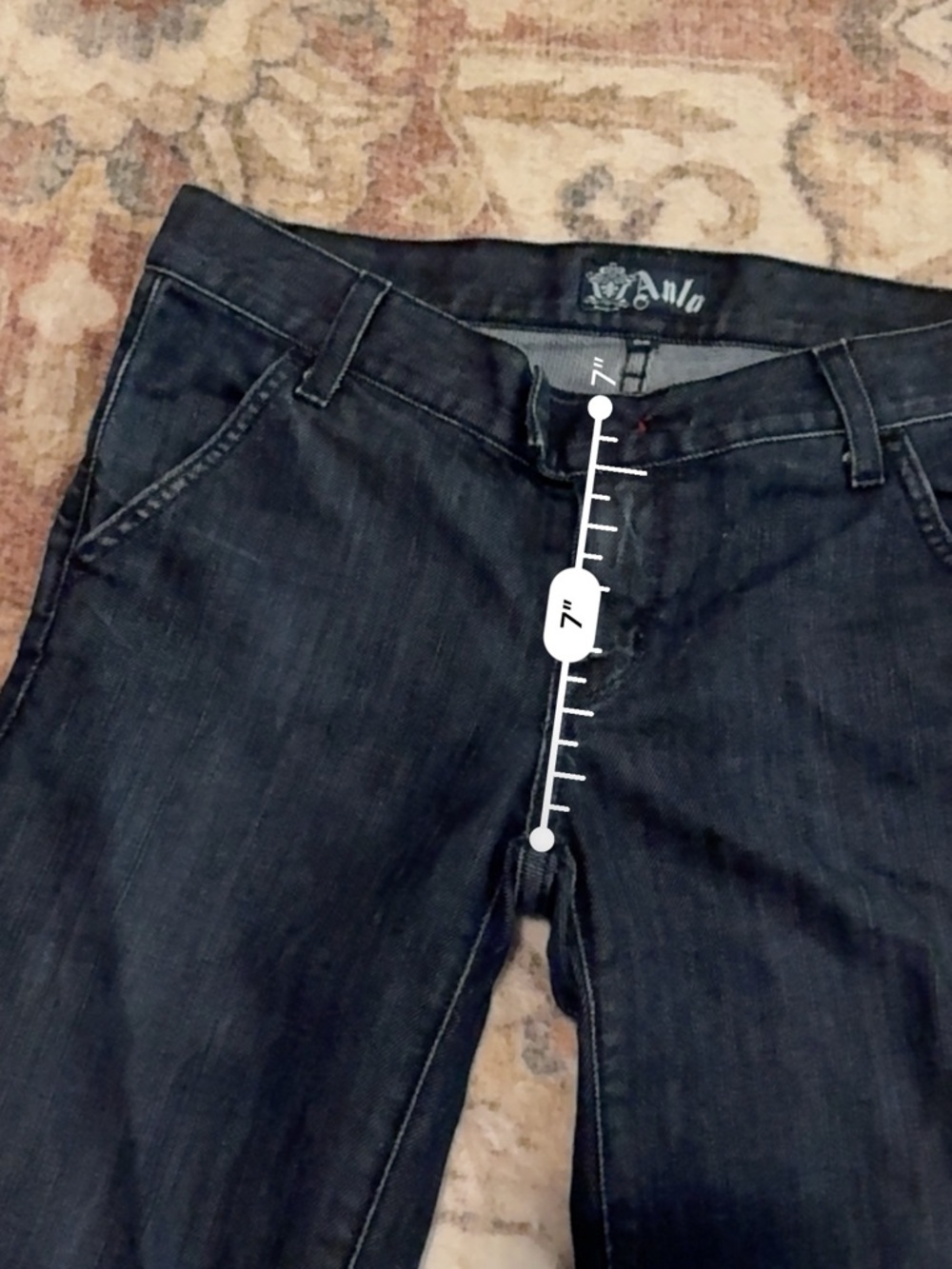 Anlo Dark Wash Flare Jeans - Picture 5 of 9